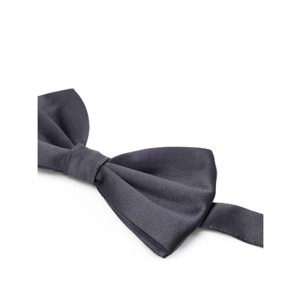 Dolce & Gabbana Gray Silk Bowtie