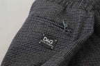 Dolce & Gabbana Gray Striped Wool Skinny Trouser Pants