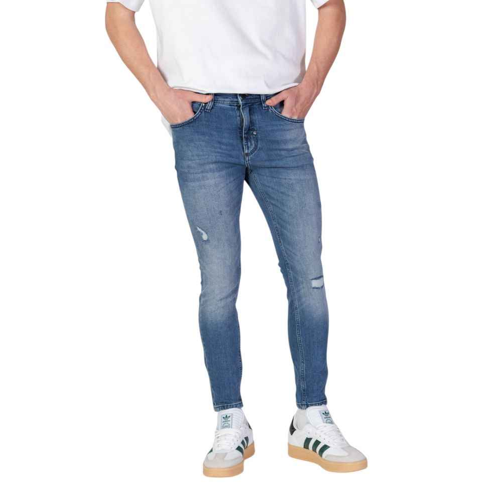 Antony Morato Blue Cotton Skinny Jeans