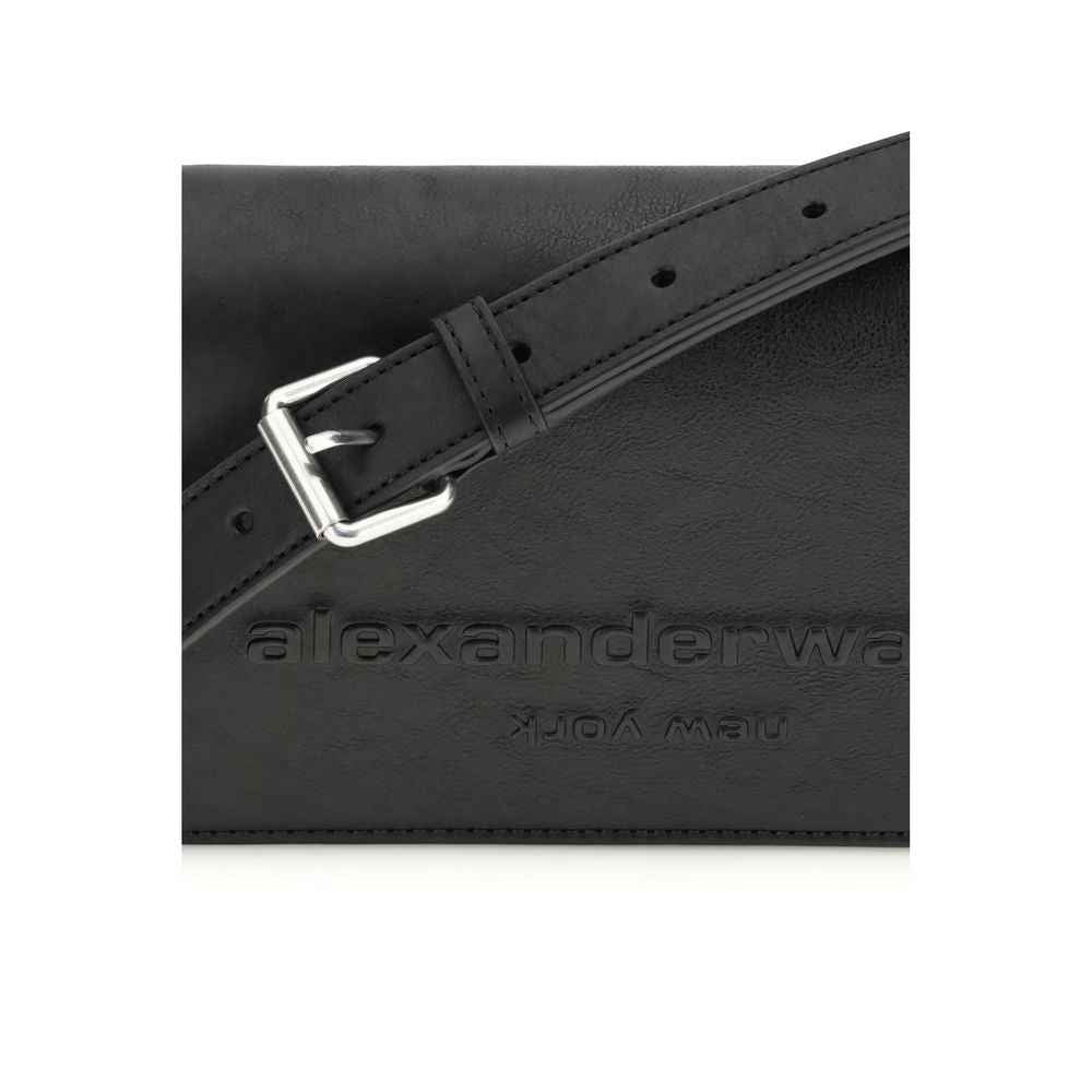 Alexander Wang Black Calf Leather Bos Taurus Shoulder Bag