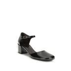 The Row Black Calf Leather Bos Taurus Mid Heel Pumps