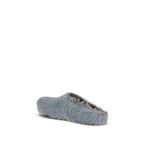 Marni Blue Calf Leather Bos Taurus Mules