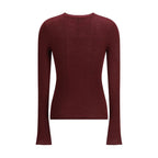 Cruna Bordeaux Wool Sweatshirt