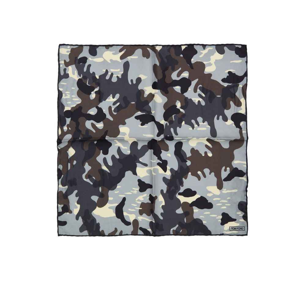 Tom Ford Gray Silk Clutch Bag