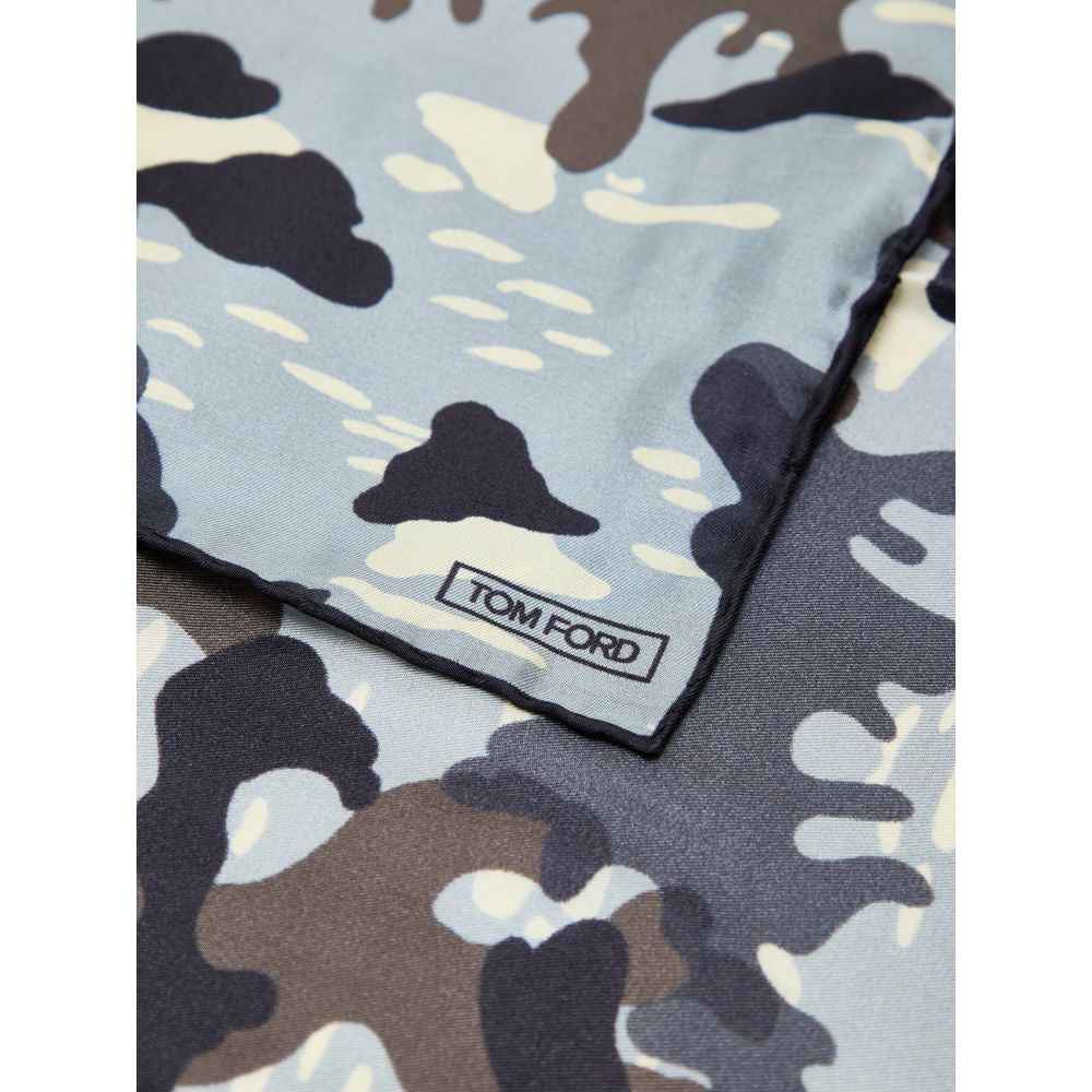 Tom Ford Gray Silk Clutch Bag