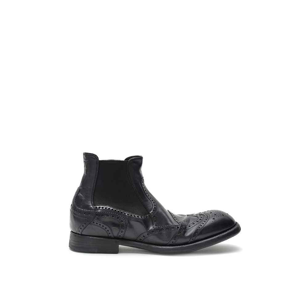 Dolce & Gabbana Black Leather Chelsea Boots