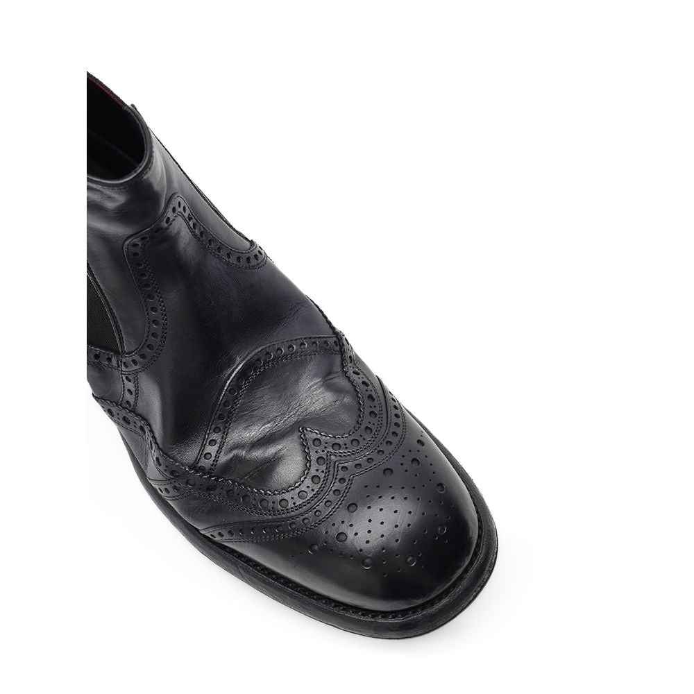Dolce & Gabbana Black Leather Chelsea Boots