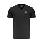 Aeronautica Militare Black Cotton Men's T-Shirt