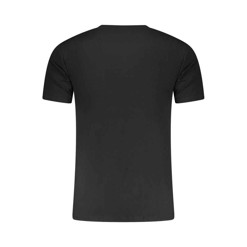 Aeronautica Militare Black Cotton Men's T-Shirt