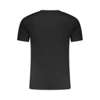 Aeronautica Militare Black Cotton Men's T-Shirt