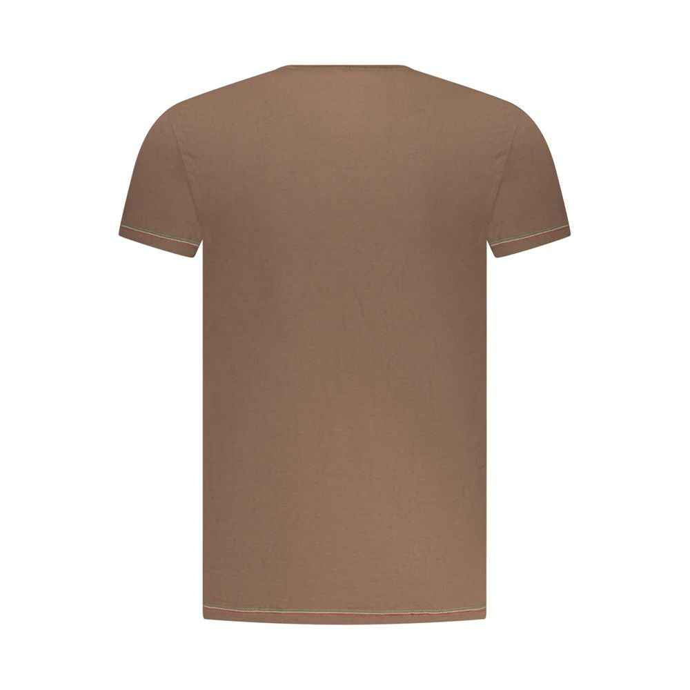 Aeronautica Militare Marrone Cotton Men T-Shirt