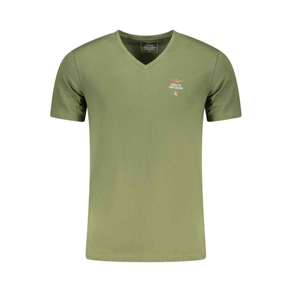 Aeronautica Militare Verde Cotton Men's T-Shirt