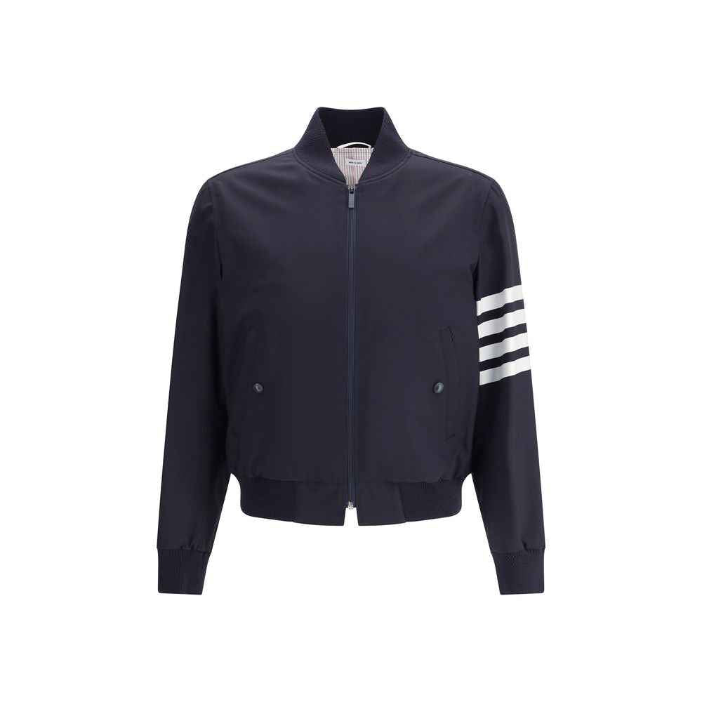 Thom Browne Blue Wool Bomber