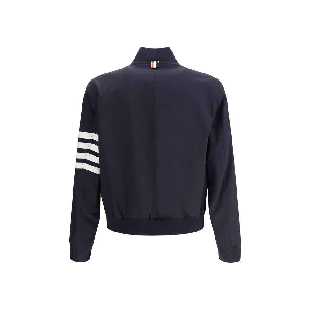 Thom Browne Blue Wool Bomber