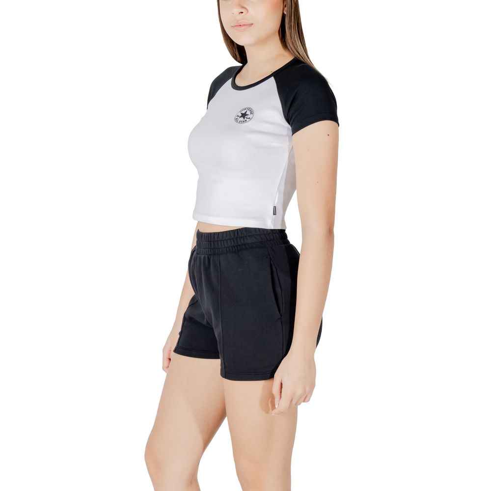 Converse Black And White Cotton T-Shirt