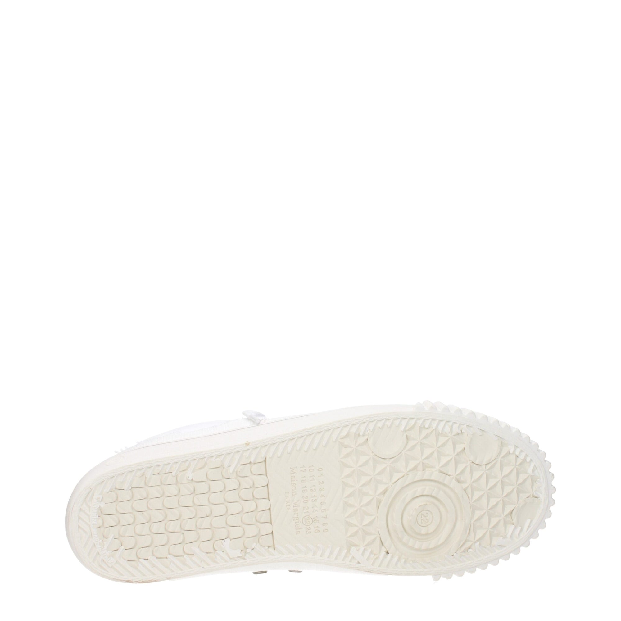 Maison Margiela White Leather Low Top Sneakers