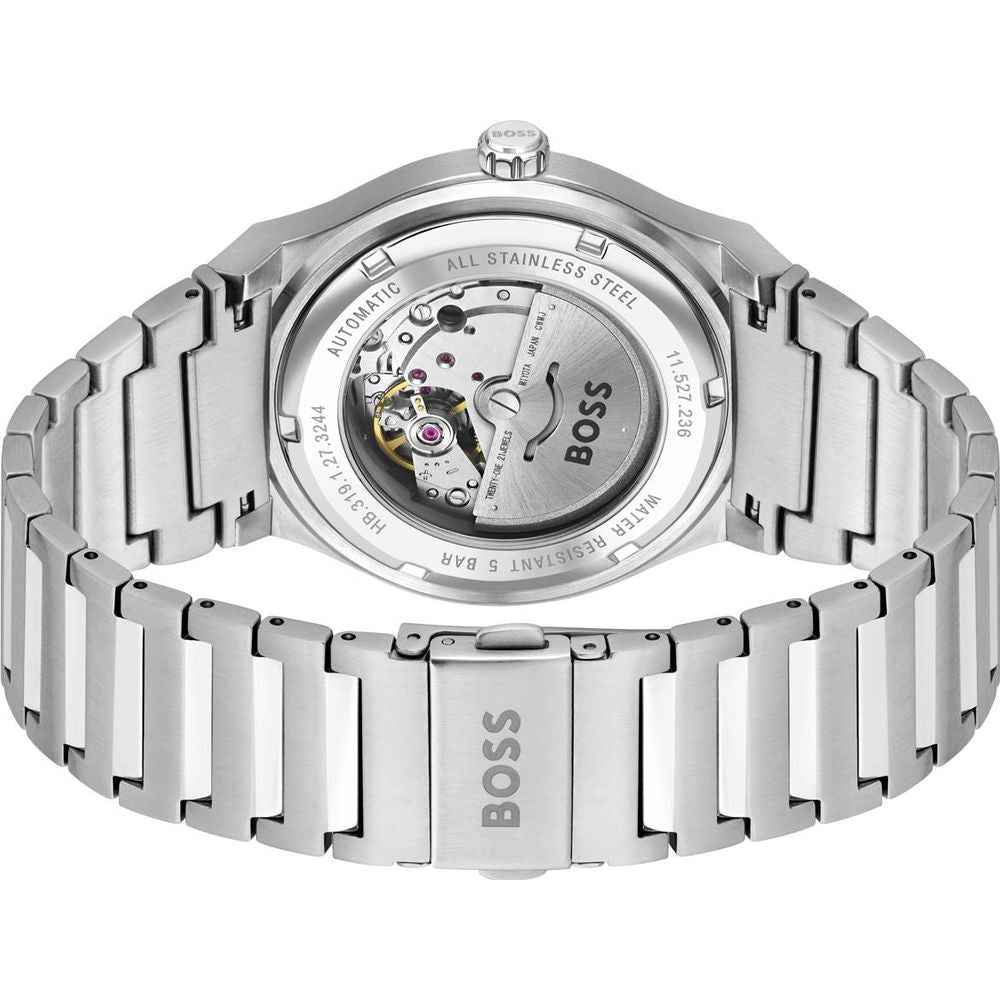 Hugo Boss Gray Stainless Steel Dress Watch