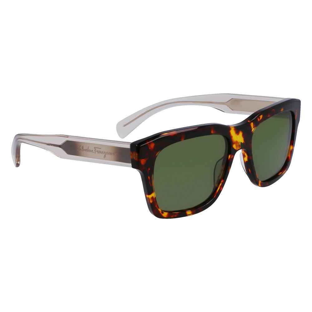 Ferragamo Brown Acetate Sunglasses