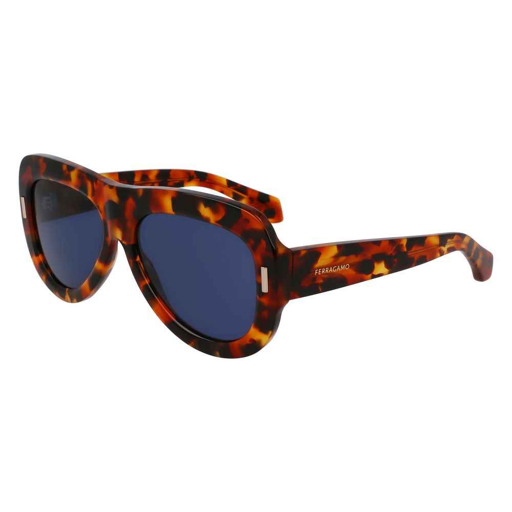 Ferragamo Brown Acetate Sunglasses