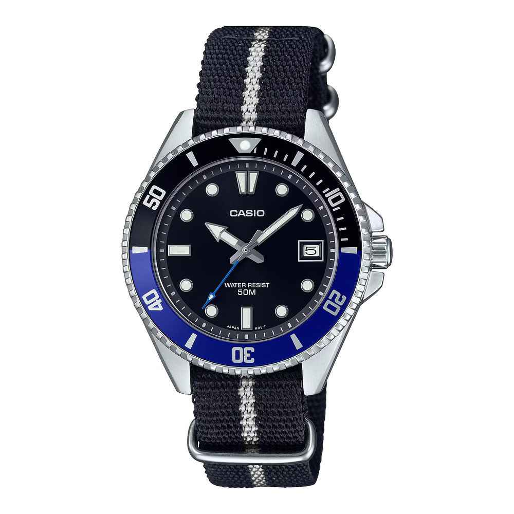Casio Black Fabric Sport Watch