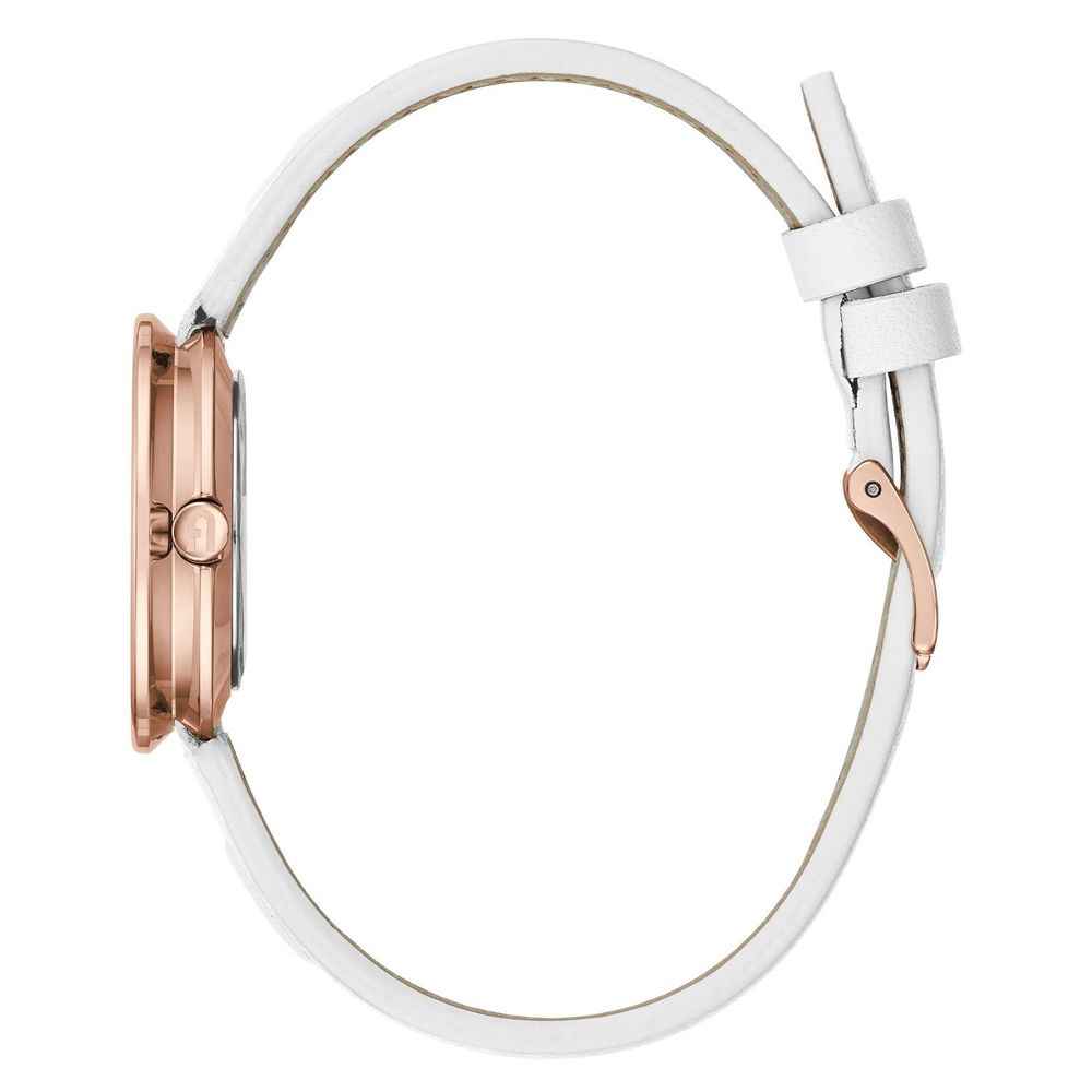 Furla White Leather Dress Watch