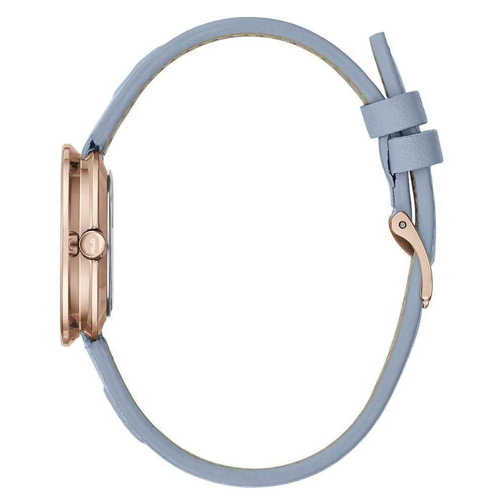 Furla Blue Leather Dress Watch