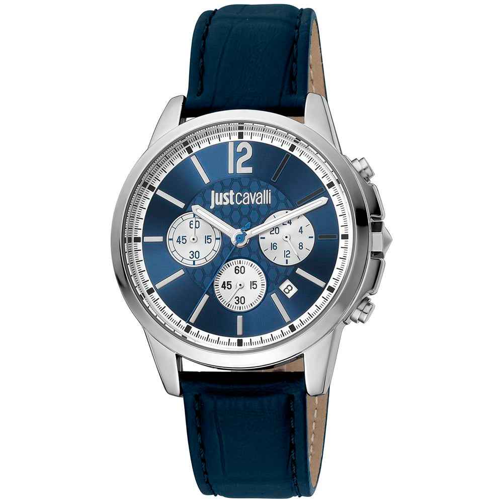 Just Cavalli Black Leather Bracelet Watch