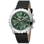 Just Cavalli Black Leather Bracelet Watch