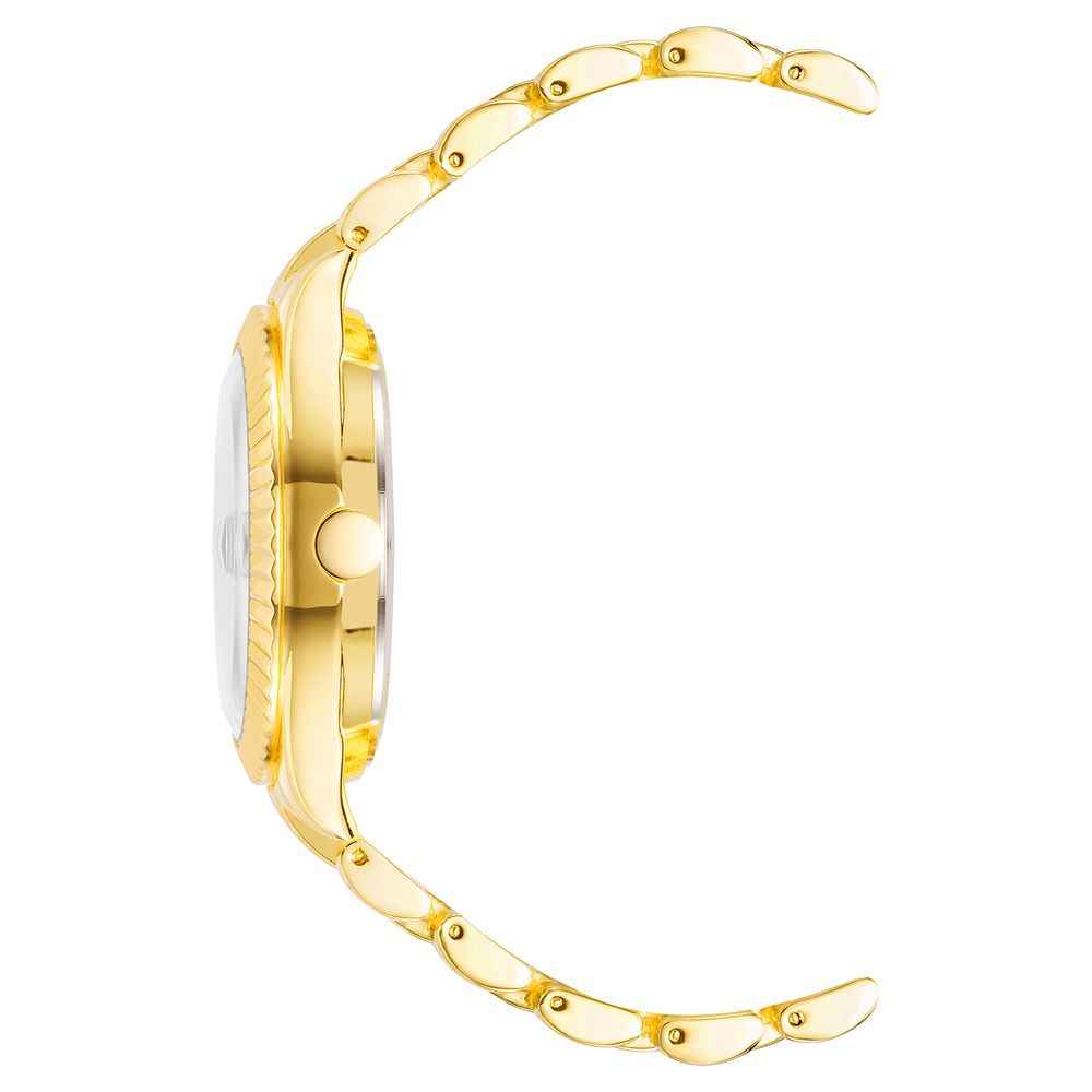 Nine West Gold Metal Dress Watch