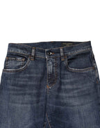 Dolce & Gabbana Blue Cotton Stretch Skinny Men Denim Jeans