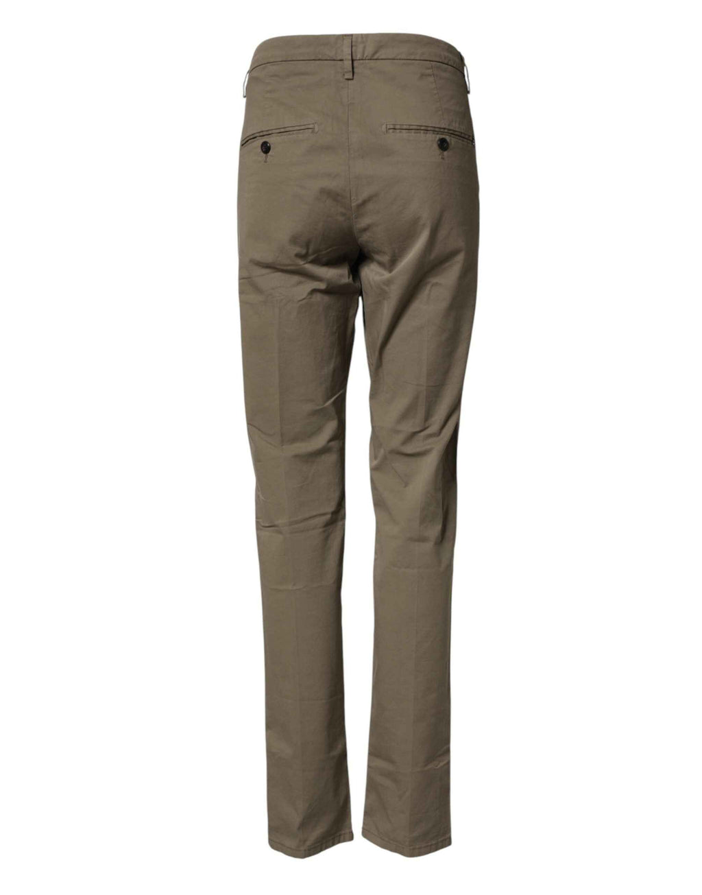 Dondup Beige Cotton Stretch Straight Chino Men Trouser Pants