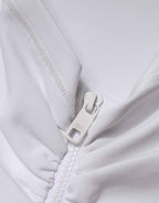 Dolce & Gabbana White Viscose Pencil Cut High Waist Mini Skirt