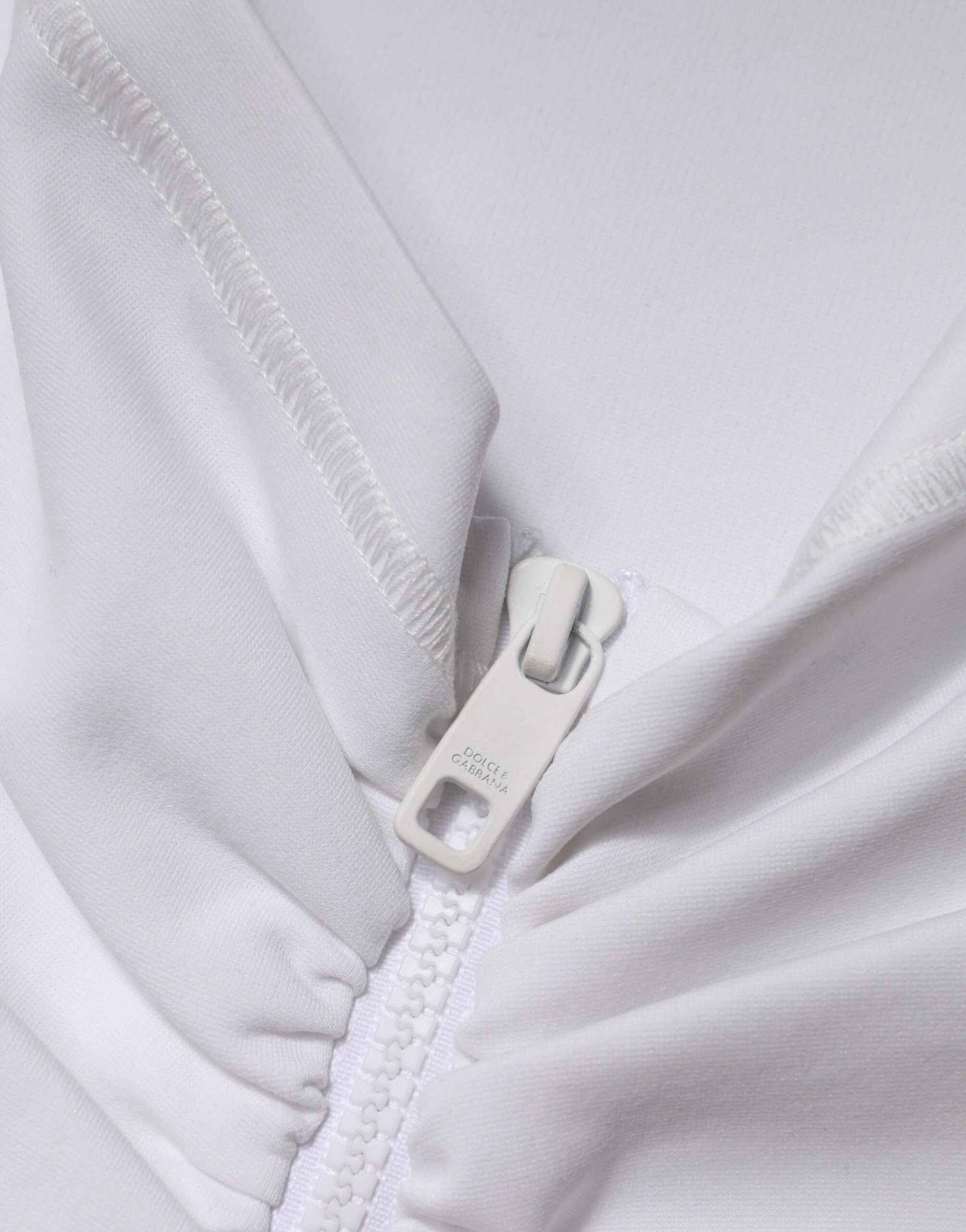Dolce & Gabbana White Viscose Pencil Cut High Waist Mini Skirt