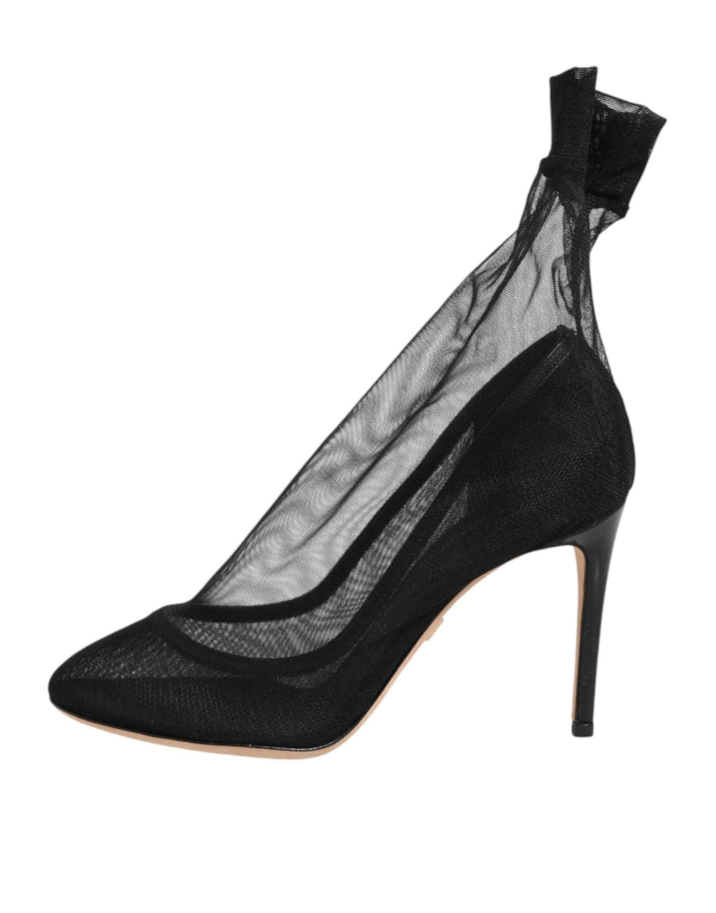 Dolce & Gabbana Black Nylon Stretch Mesh Sock Boots  Shoes