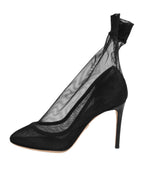 Dolce & Gabbana Black Nylon Stretch Mesh Sock Boots  Shoes