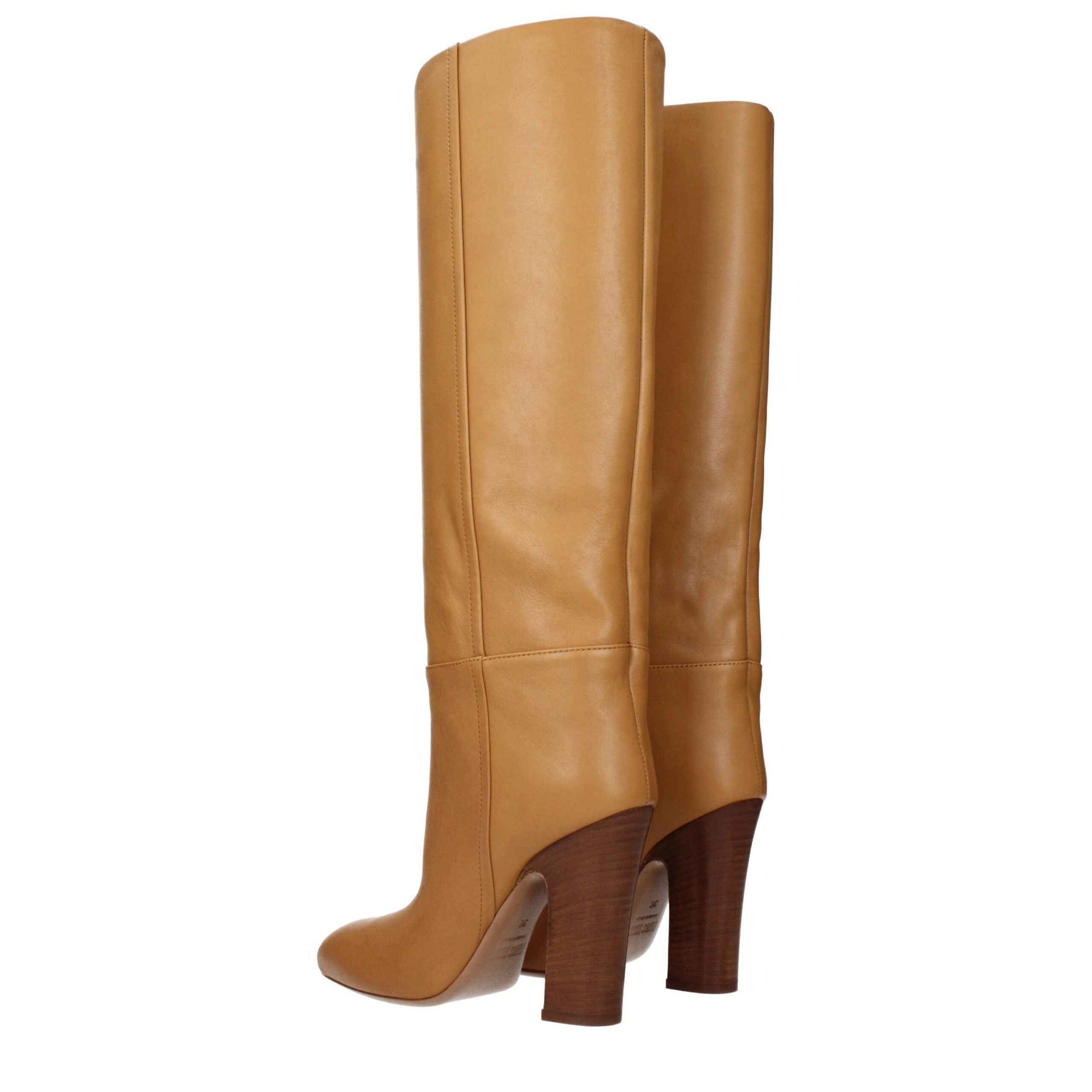 Paris Texas Brown Leather Boots