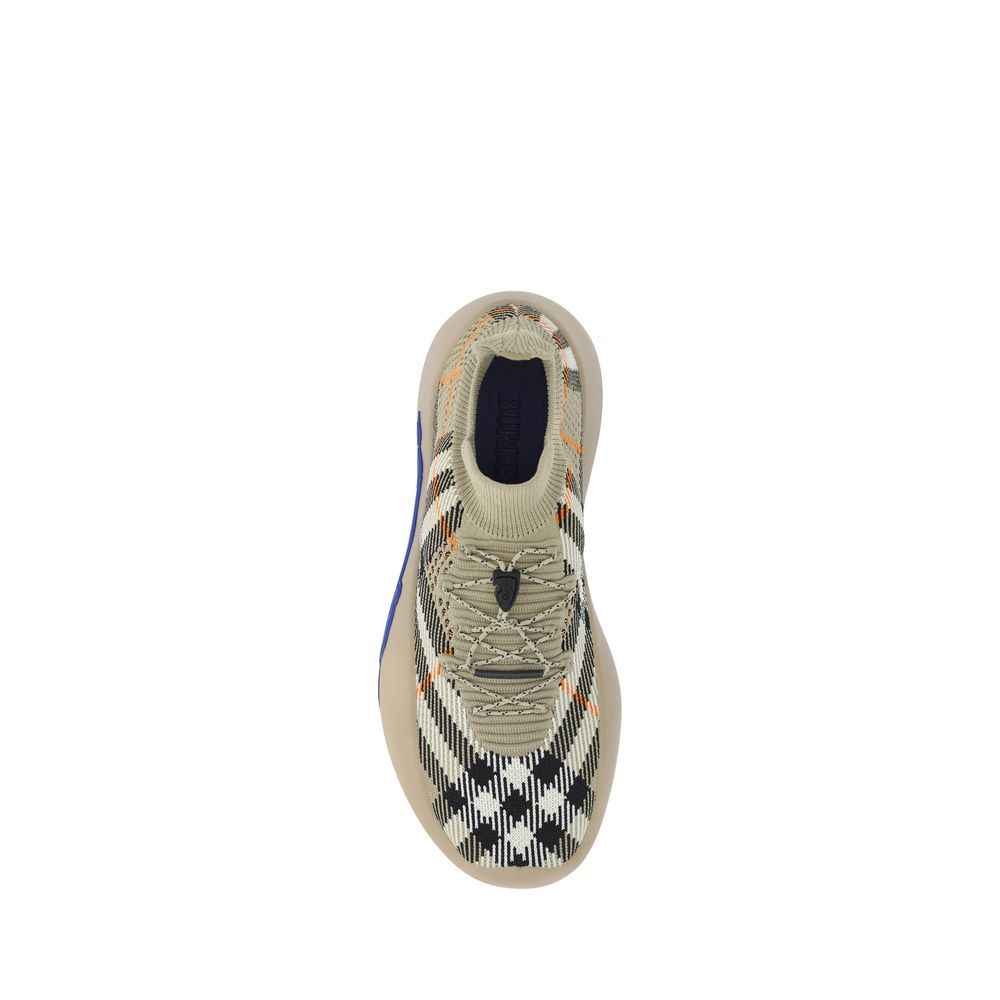 Burberry Brown Rubber Athletic Sneakers