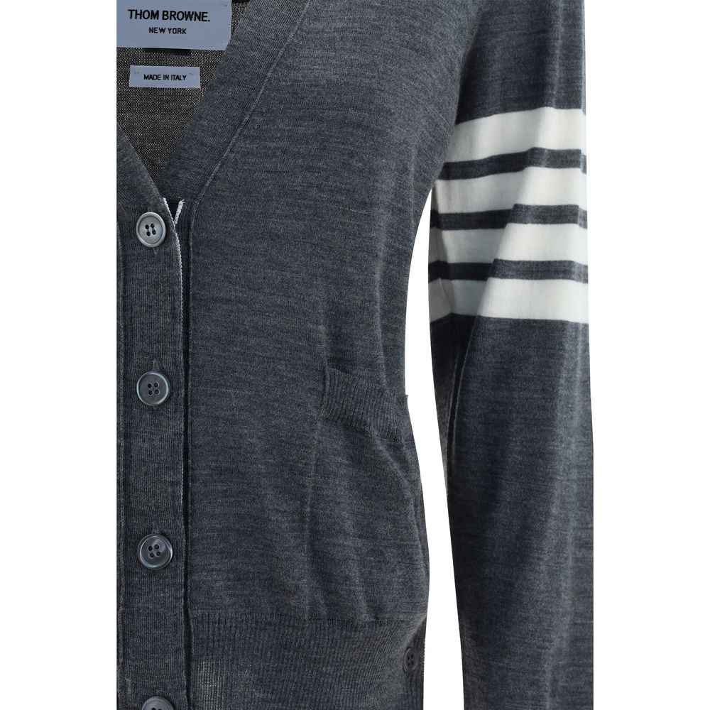 Thom Browne Gray Fleece Wool Polo Shirt