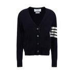 Thom Browne Blue Fleece Wool Polo Shirt
