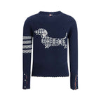 Thom Browne Blue Wool Oves Aries Sweatshirt