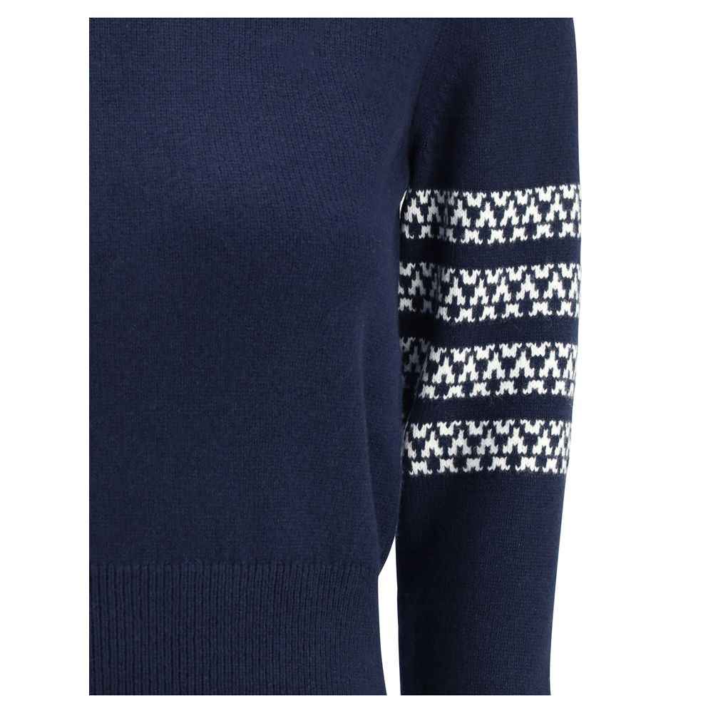Thom Browne Blue Wool Oves Aries Sweatshirt