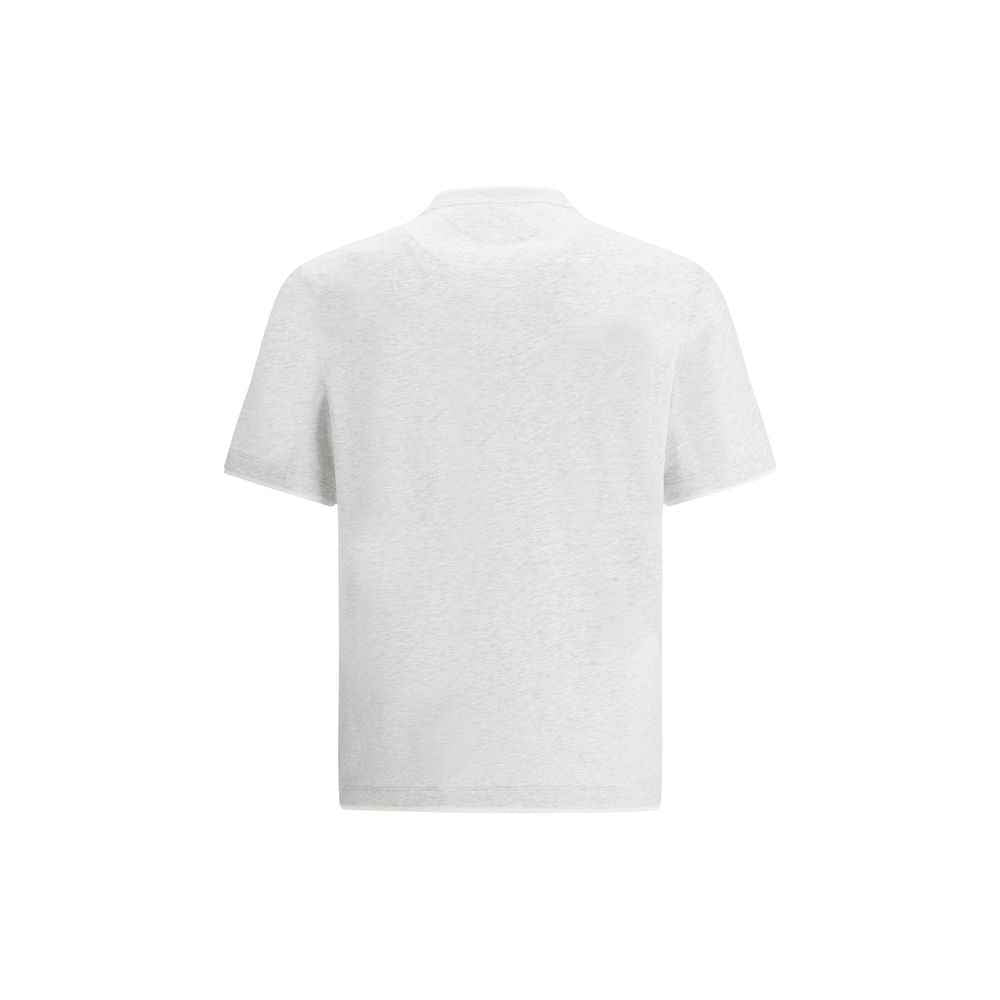 Brunello Cucinelli Gray Cotton T-Shirt
