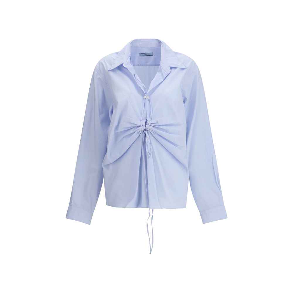 Prada Light Blue Cotton Dress Shirt