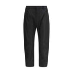 Prada Black Recycled Polyamide Casual Pants