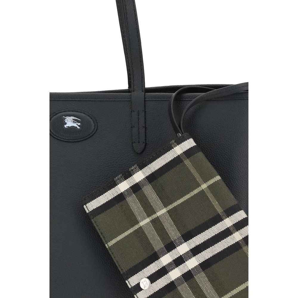 Burberry Black Calf Leather Bos Taurus Shoulder Bag