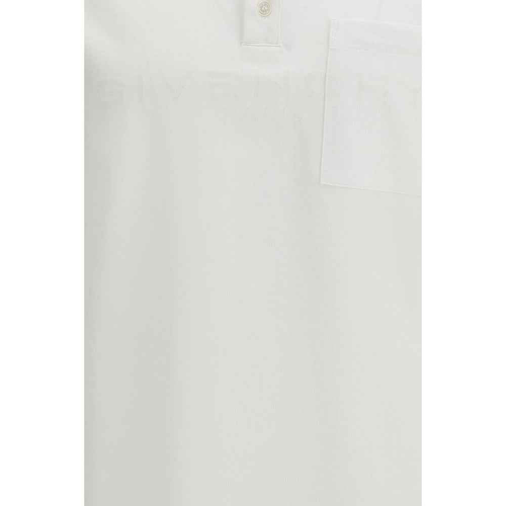 Givenchy White Cotton Polo Shirt