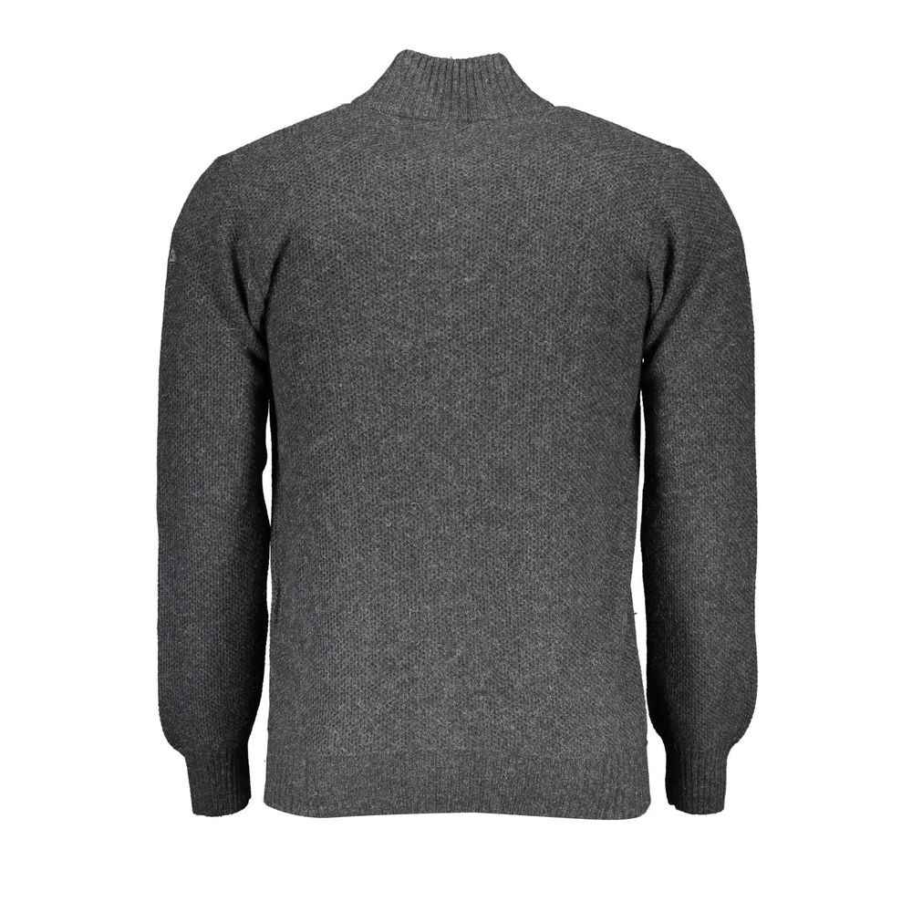 North Sails Grigio Wool Men Cardigan