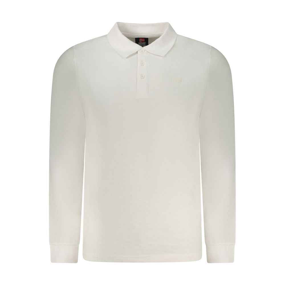 Norway 1963 White Cotton Men Polo Shirt