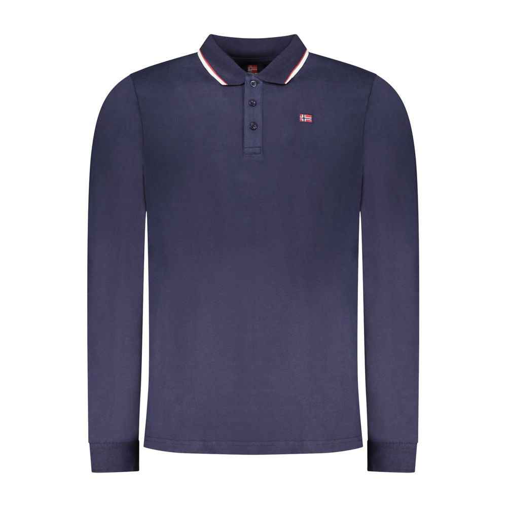 Norway 1963 Blu Cotton Mens Polo Shirt