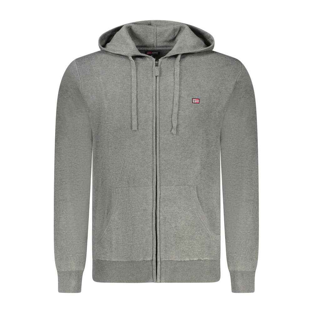 Norway 1963 Grigio Poliammide Mens Cardigan